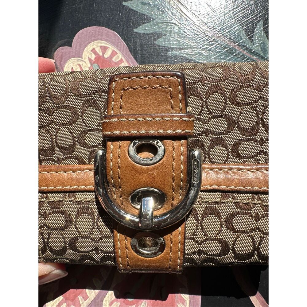 Brown Monogram Snap Wallet | Compact Bifold | Des… - image 2